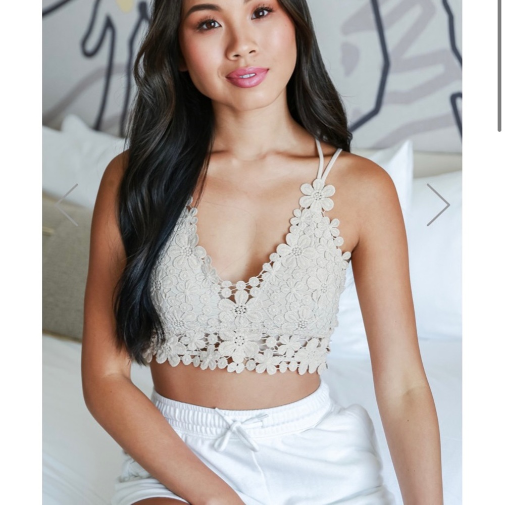 Lily Floral Crochet Bralette